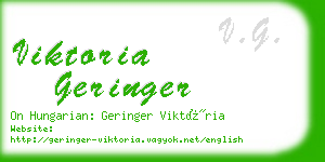 viktoria geringer business card